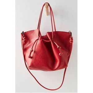 NWT Free People Head Over Heels leather suede Tote